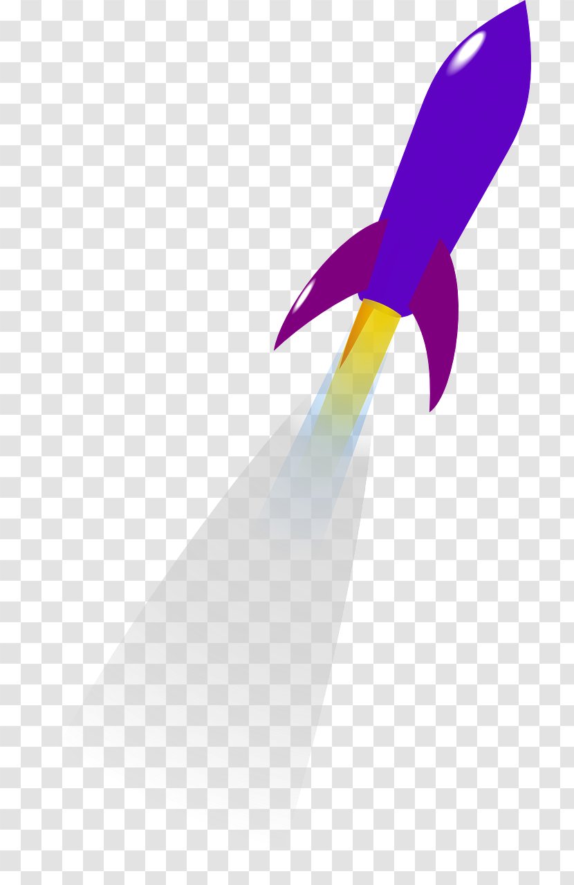 Rocket Launch Clip Art - Watercolor - Flying Transparent PNG
