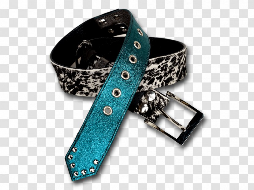 Belt Buckles Leather Strap - Turquoise Transparent PNG