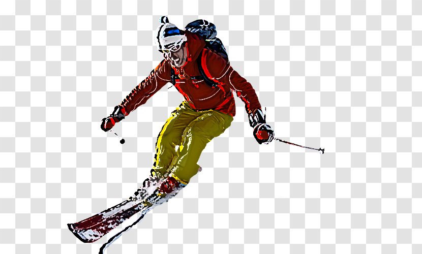 Sports Skier Equipment Ski Winter Sport - Cross Transparent PNG