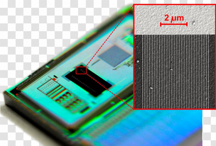 Electronics Nanowire Biosensor Electronic Component - Computer Hardware - Gold Transparent PNG