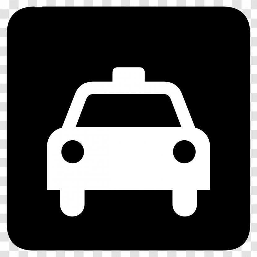 Taxi Rank Transport - Black Transparent PNG