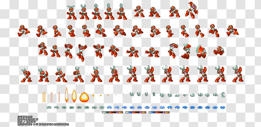 Line Organization Point Cutman Font - Area - Sprite Megaman Transparent PNG