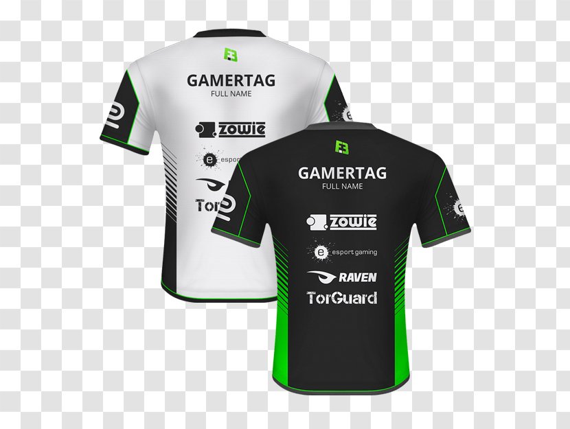 Jersey T-shirt Counter-Strike: Global Offensive Electronic Sports Sleeve - Video Game - Mock Showcase Transparent PNG