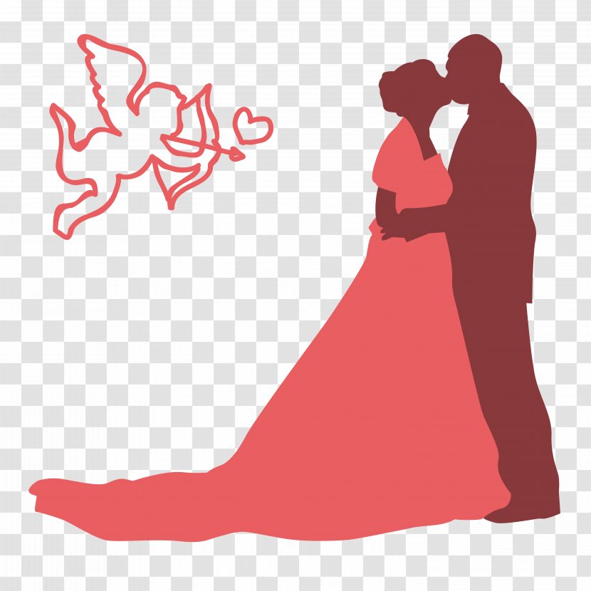 Wedding Silhouette Clip Art - Vexel - People Transparent PNG