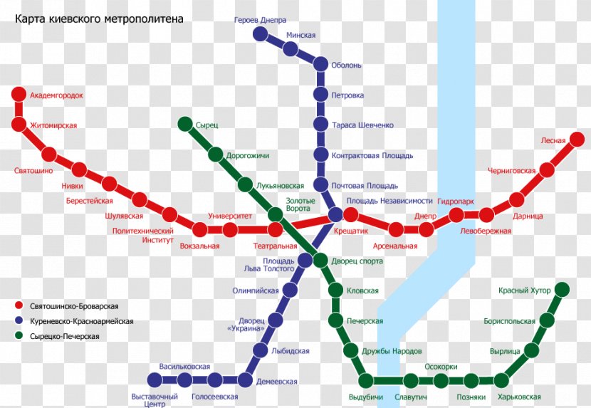 Kiev Metro Rapid Transit Commuter Station Rail Transport Obolonsko–Teremkivska Line - Moscow - Map Transparent PNG