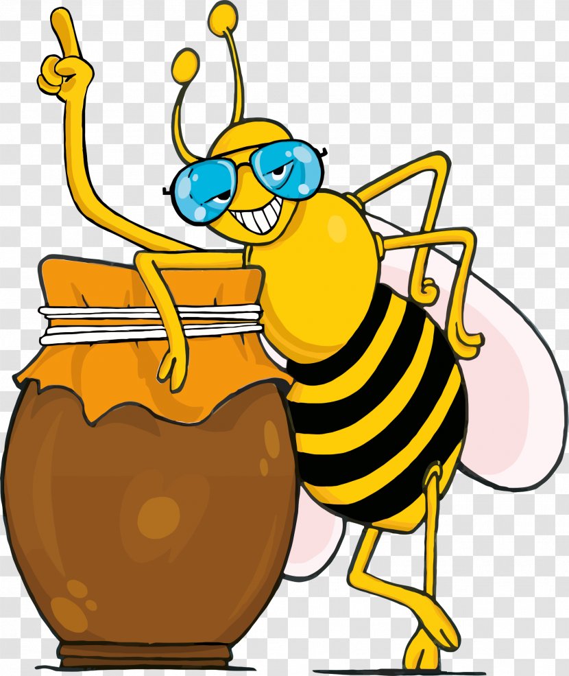 Honey Bee Clip Art Openclipart - Yellow Transparent PNG