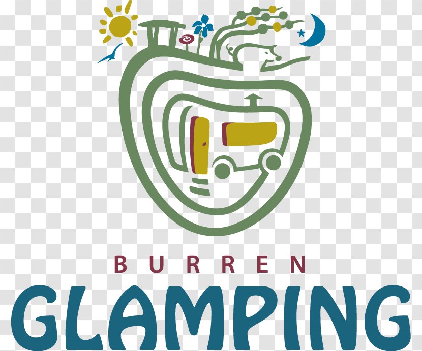 The Burren Glamping Clareville House Logo - Text Transparent PNG
