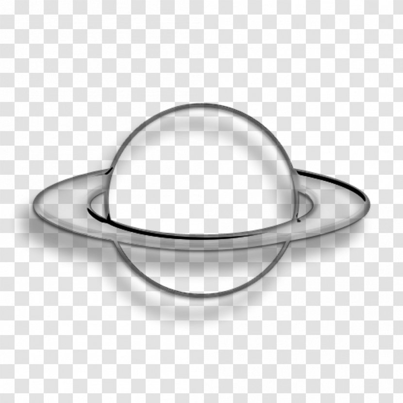 Clip Art Image Saturn Drawing - Platinum - Metal Transparent PNG