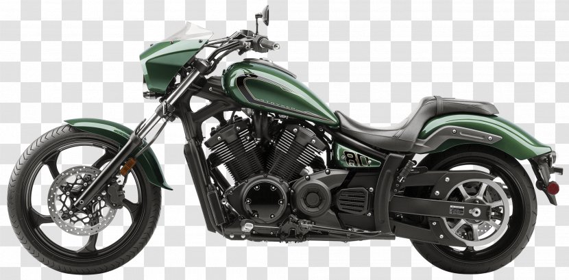 Yamaha Motor Company V Star 1300 Honda Motorcycles - Xv1900a - Green Transparent PNG