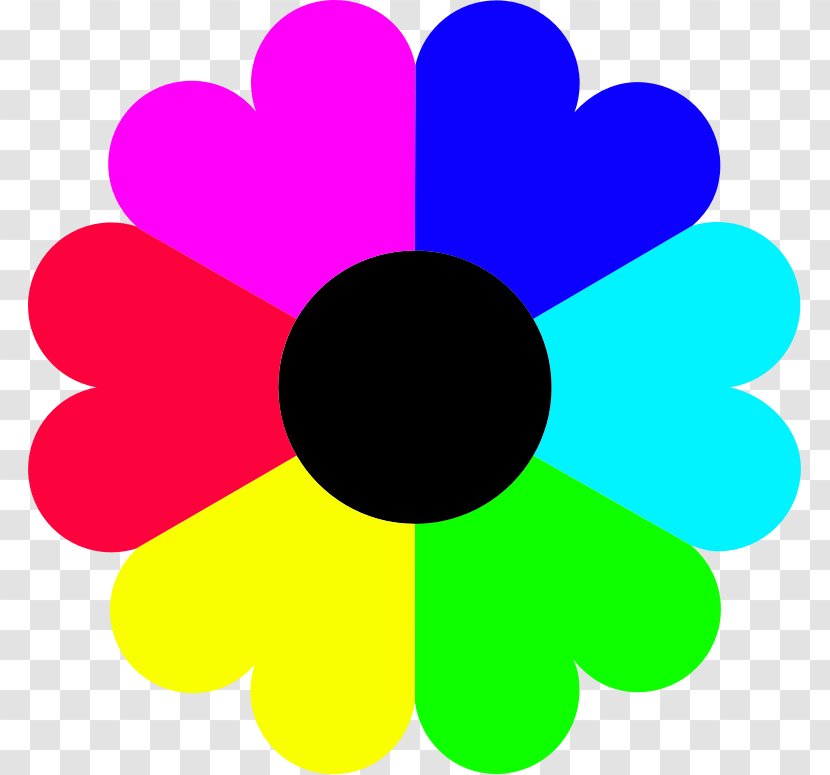 Flower Rainbow Rose Clip Art - Symbol - Colors Transparent PNG