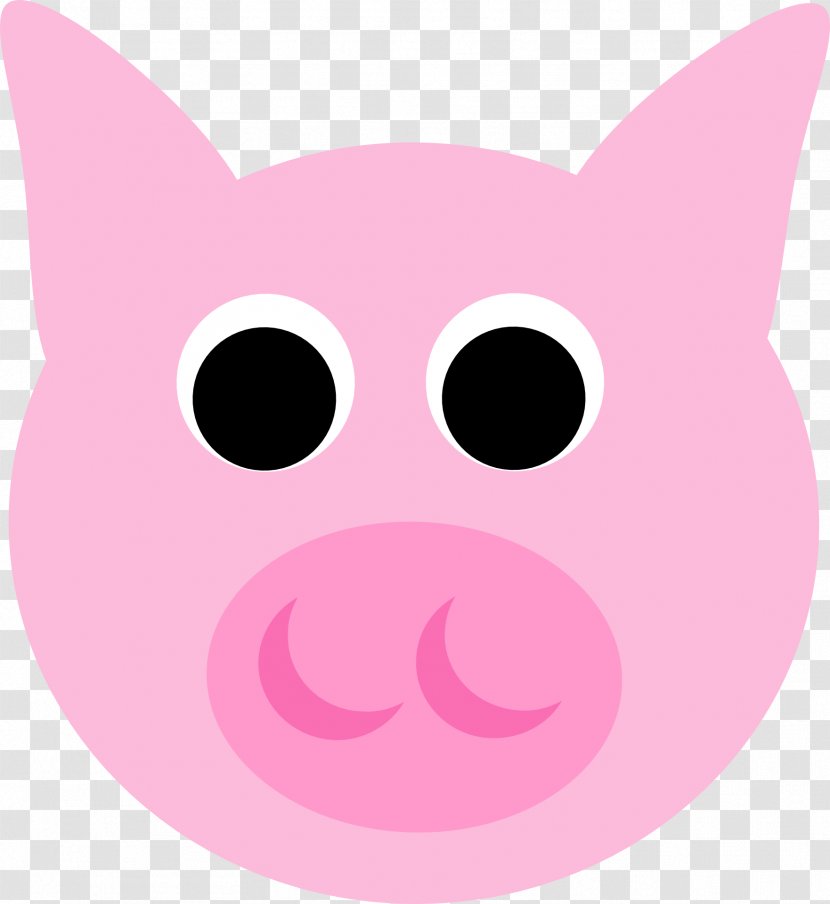 Cat Domestic Pig Whiskers Mammal Snout - Head Transparent PNG