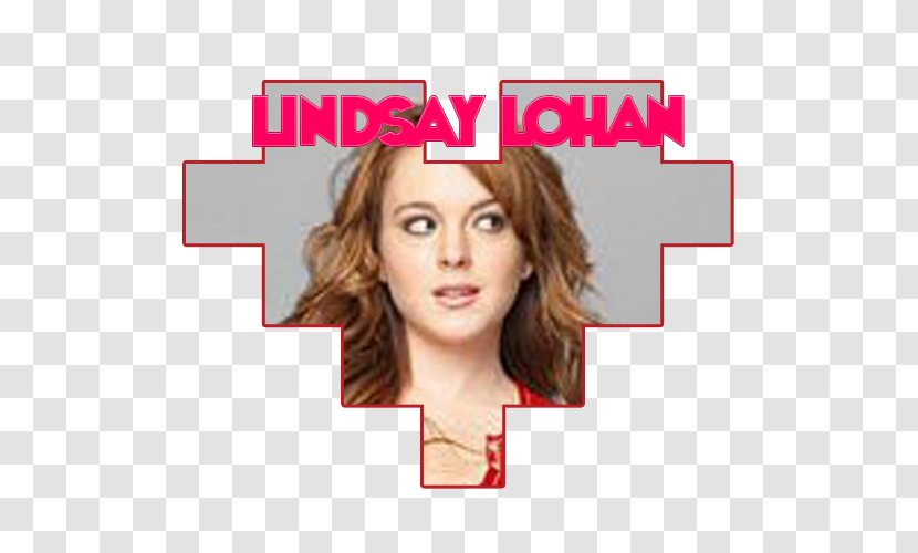Lindsay Lohan Face Eyebrow Clip Art - Long Hair Transparent PNG