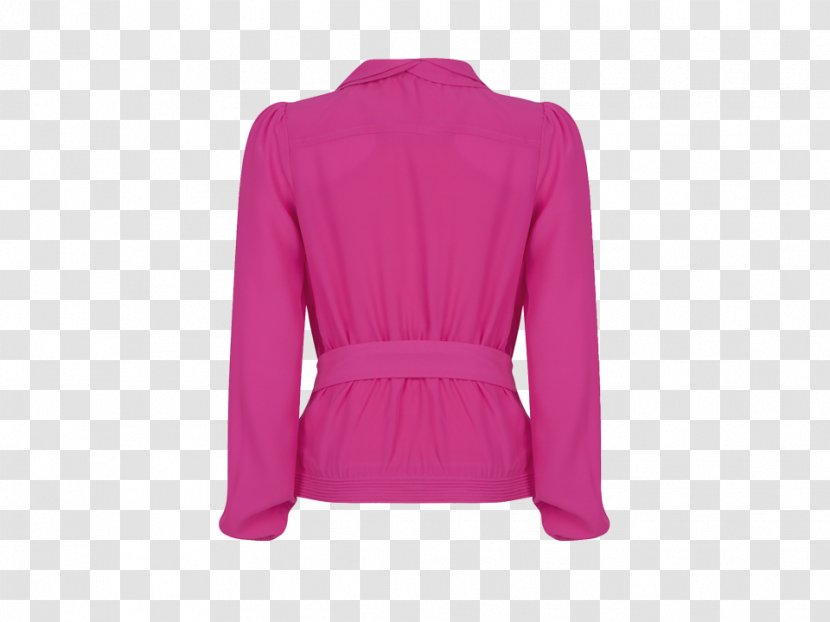 Outerwear Shoulder Jacket Sleeve Blouse - Pink M Transparent PNG