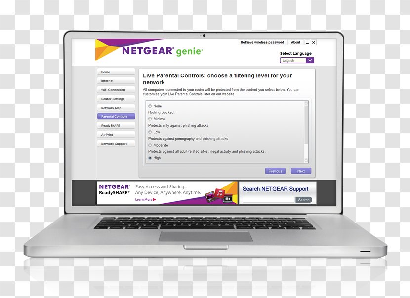 DSL Modem Netgear Wireless Router Computer Network - Powerline Communication - Large Screen Transparent PNG