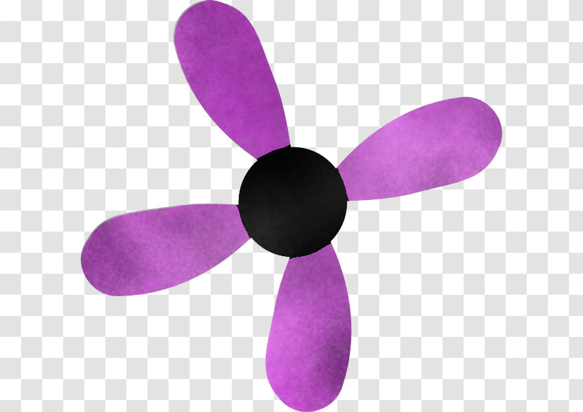 Violet Purple Propeller Magenta Ceiling Fan Transparent PNG