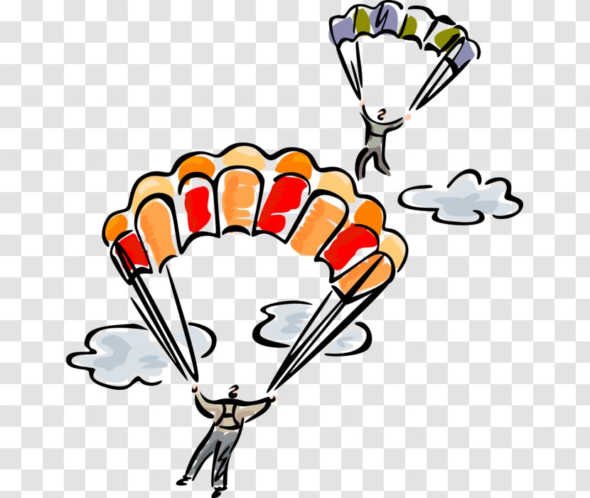 Clip Art Parachuting Vector Graphics Illustration Parachute - Frame Transparent PNG