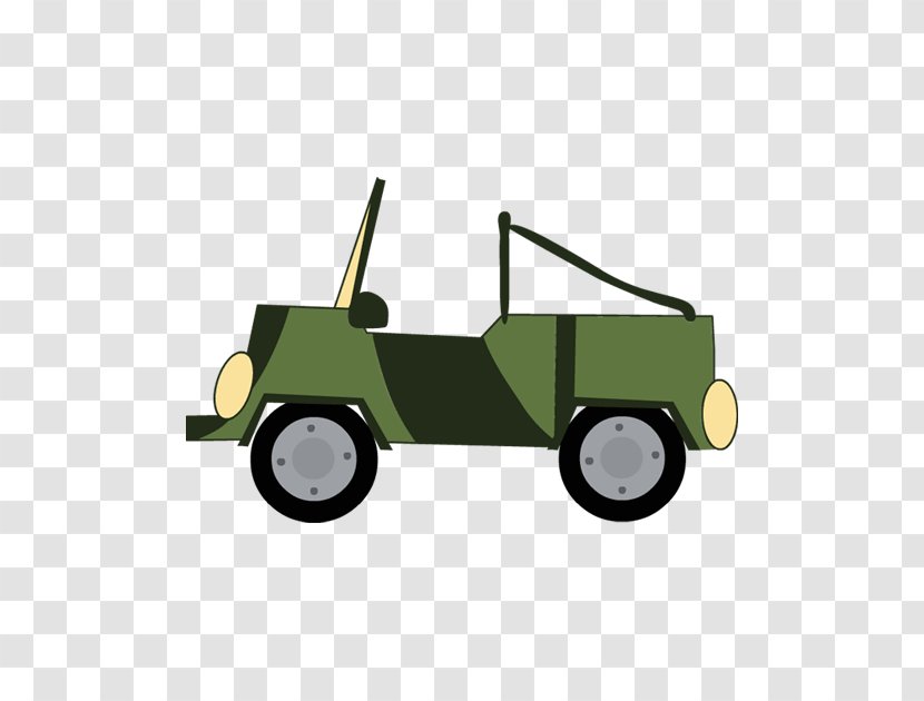 Clip Art Car Jeep Motor Vehicle - Military Transparent PNG