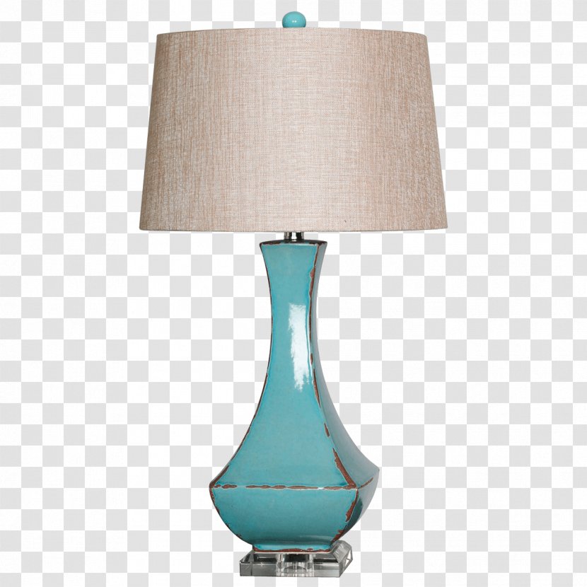 Table Lighting Lamp Turquoise Ceramic - Aprons Transparent PNG