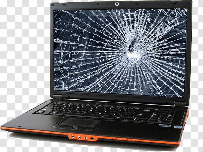 Laptop Dell Computer Monitors Liquid-crystal Display Repair Technician - Broken Transparent PNG