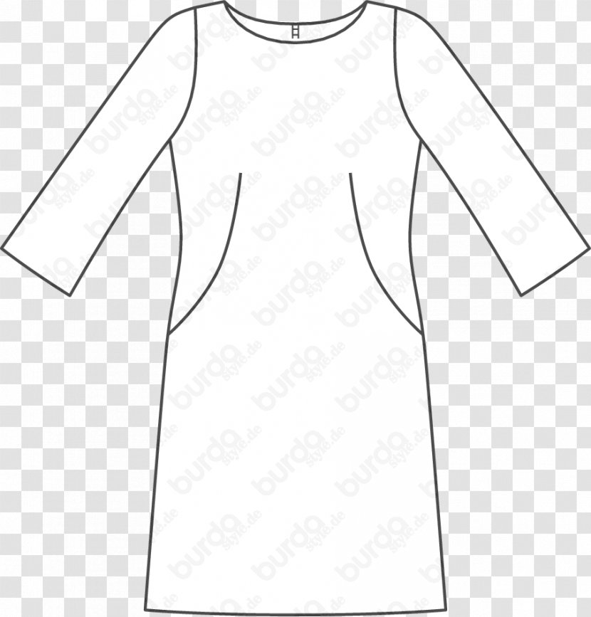 T-shirt Dress Collar Fashion Pattern - Dart Transparent PNG