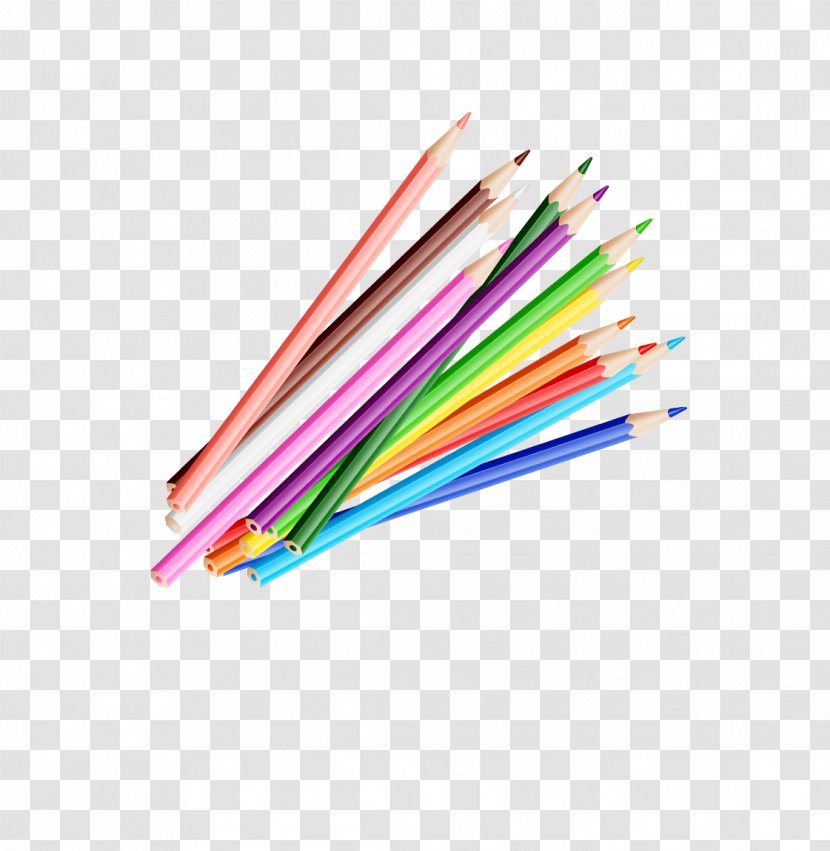 Colored Pencil Stationery - Drawing - Pencils Transparent PNG