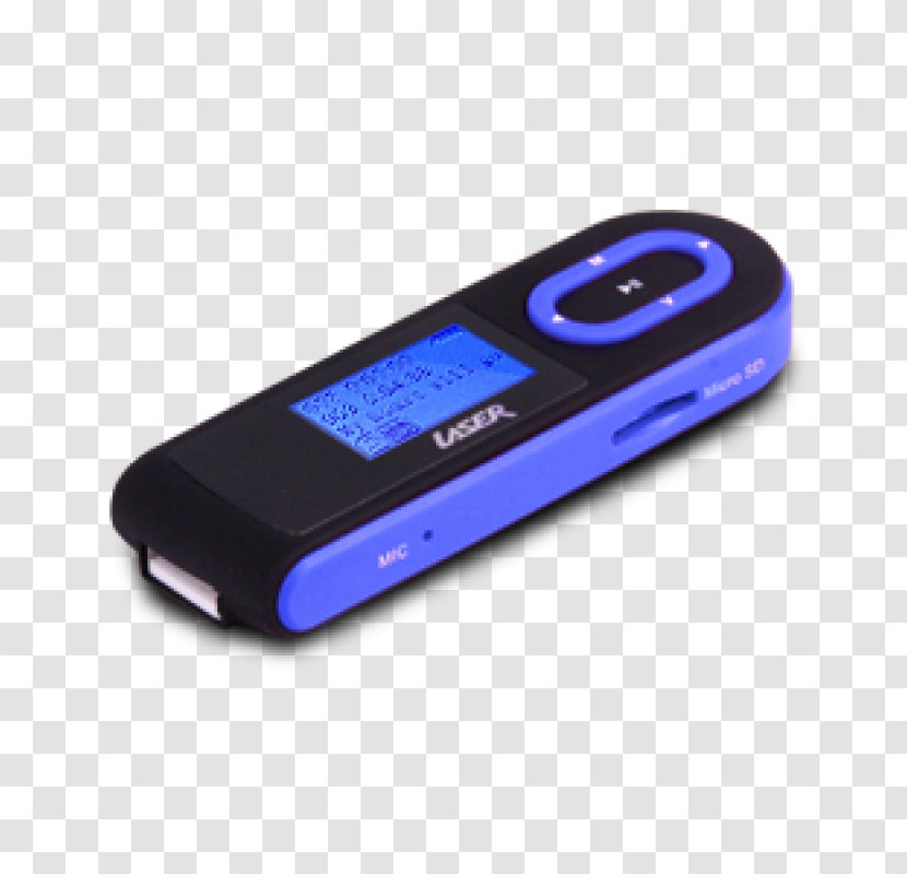 MP3 Player Multimedia Audio Digital Media - Electric Blue Transparent PNG
