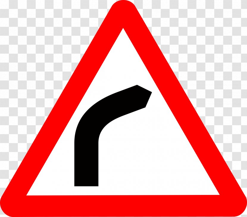 Road Signs In Singapore Traffic Sign Warning - Vehicle - Curve Transparent PNG