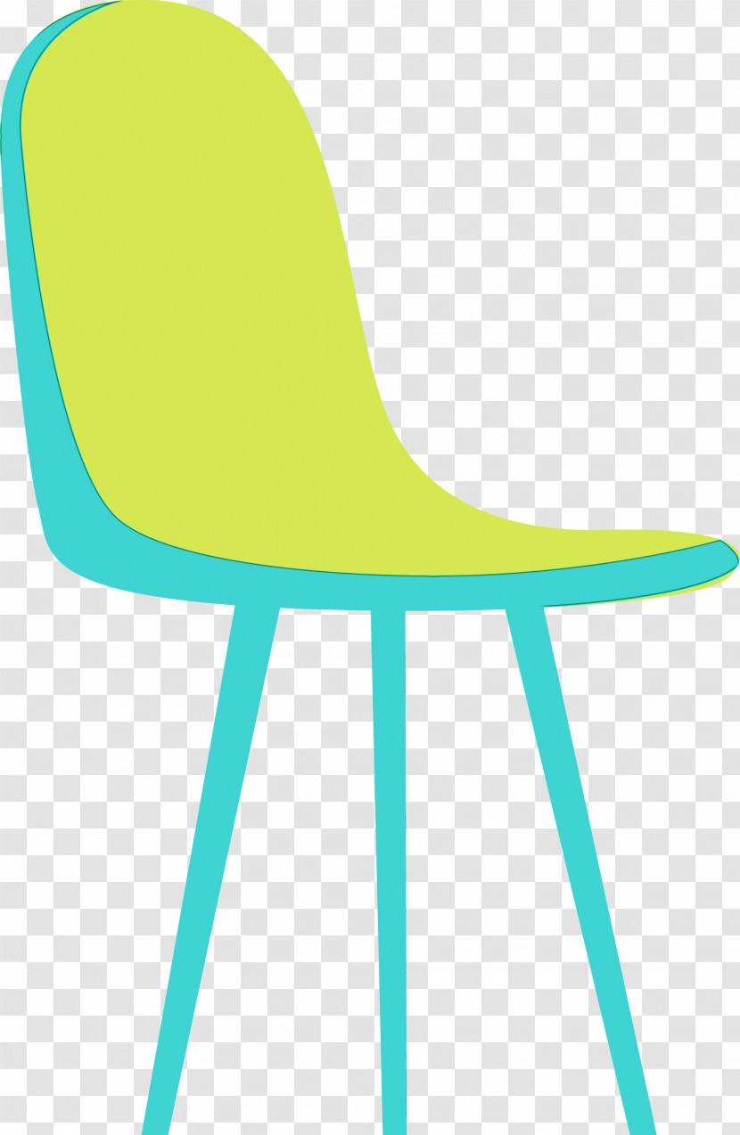Chair Garden Furniture Furniture Green Line Transparent PNG
