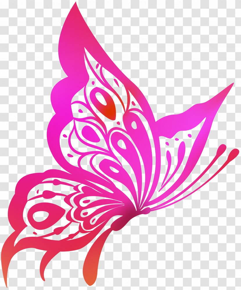 Desktop Wallpaper Clip Art - Stock Photography - Pink Butterfly Transparent PNG
