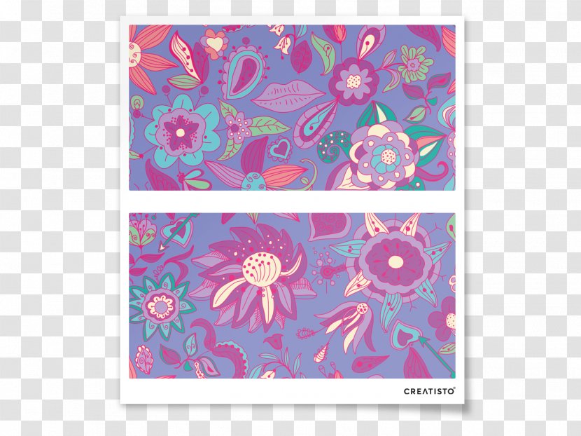 Paisley Flower Petal Floral Design Pattern - Purple Transparent PNG