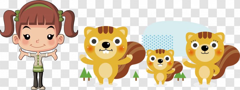 Squirrel Cartoon - Mammal - Superman And Animals Transparent PNG