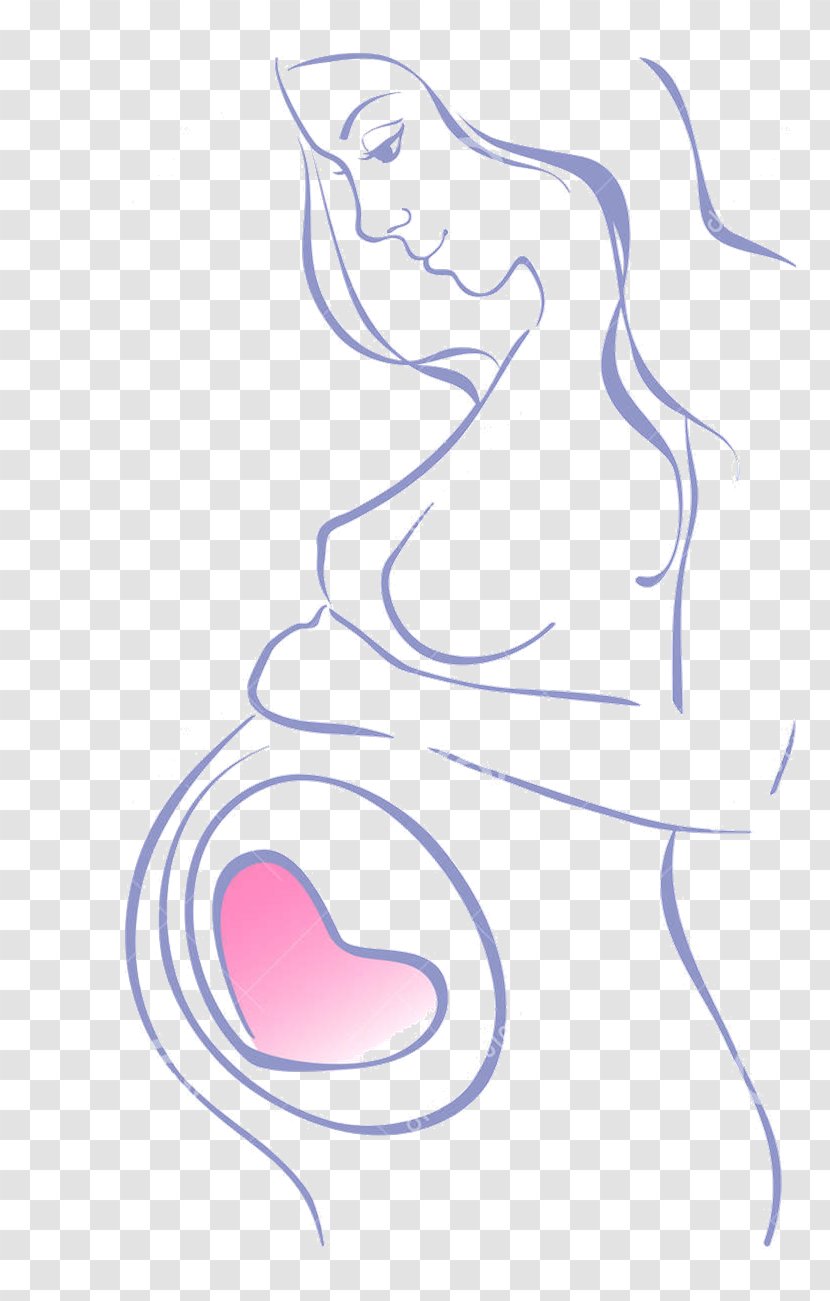 Drawing How To Draw Pregnancy Illustration Image - Fictional Character Transparent PNG