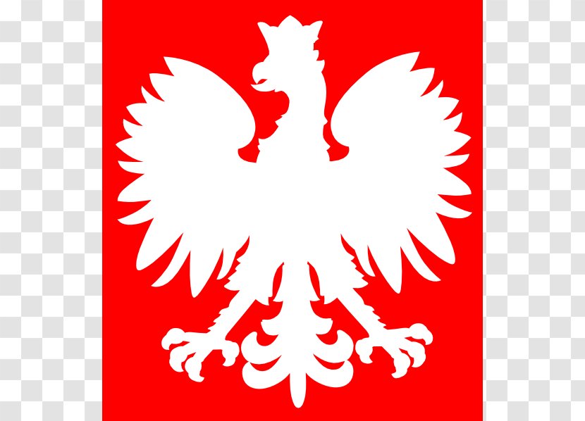 Coat Of Arms Poland Second Polish Republic Flag Cockade - Flower - Falcon Outline Cliparts Transparent PNG
