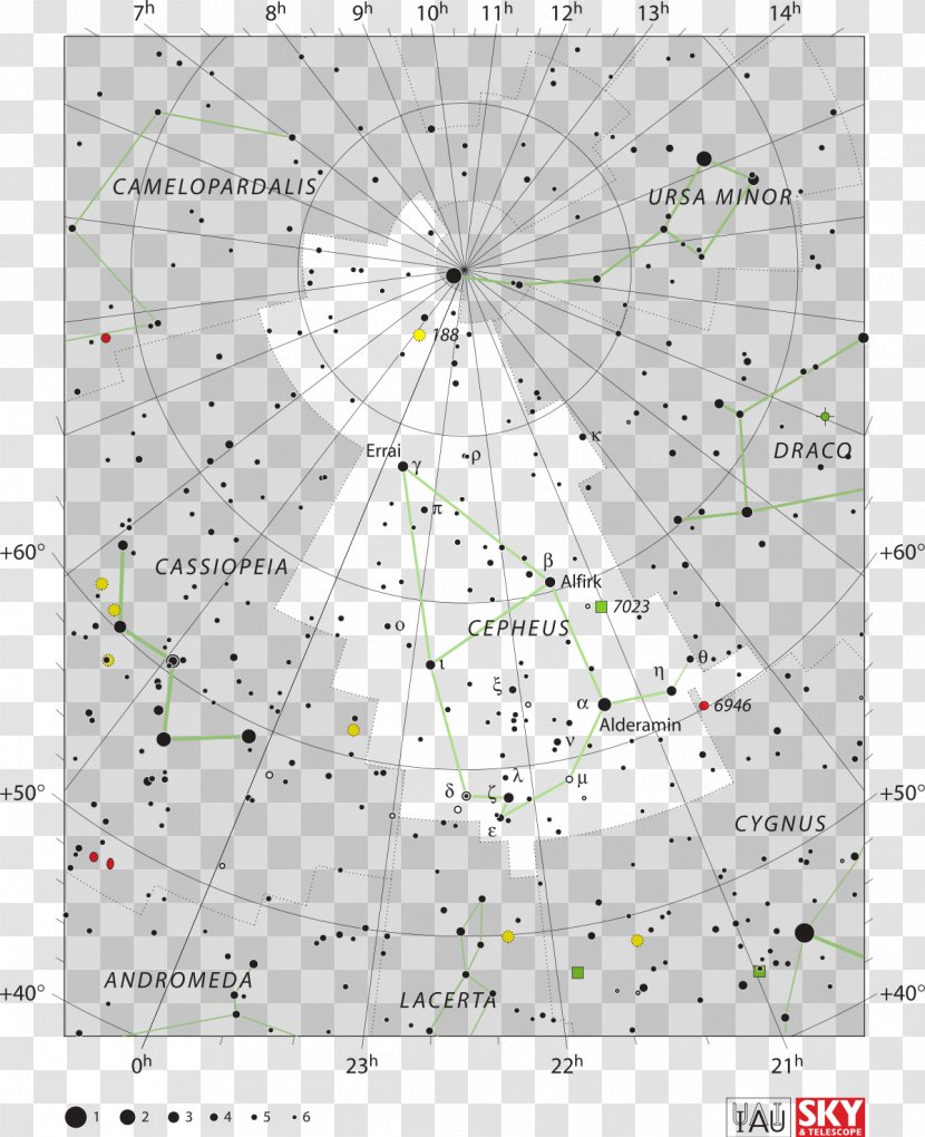 Cepheus, King Of Aethiopia Alpha Cephei Star Chart Constellation - Polaris Transparent PNG