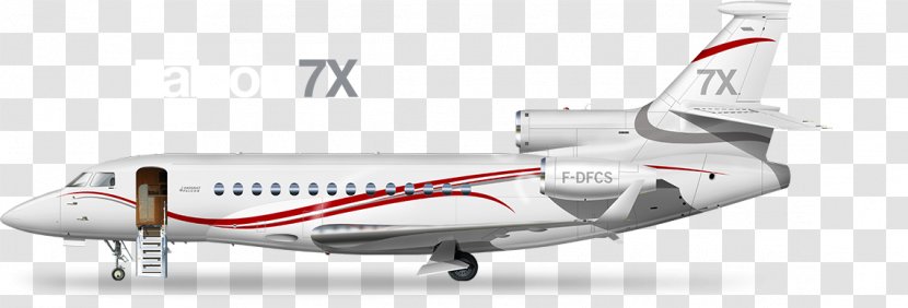 Dassault Falcon 7X 8X 2000 Aircraft - Airline Transparent PNG