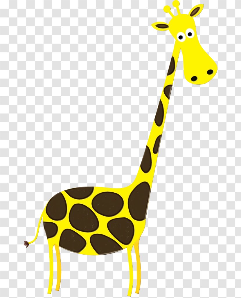 Giraffe Giraffidae Terrestrial Animal Yellow Clip Art - Wildlife - Snout Transparent PNG