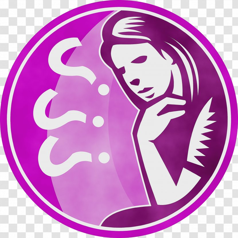 Alamy Female Woman Worry Chart - Violet - Symbol Magenta Transparent PNG