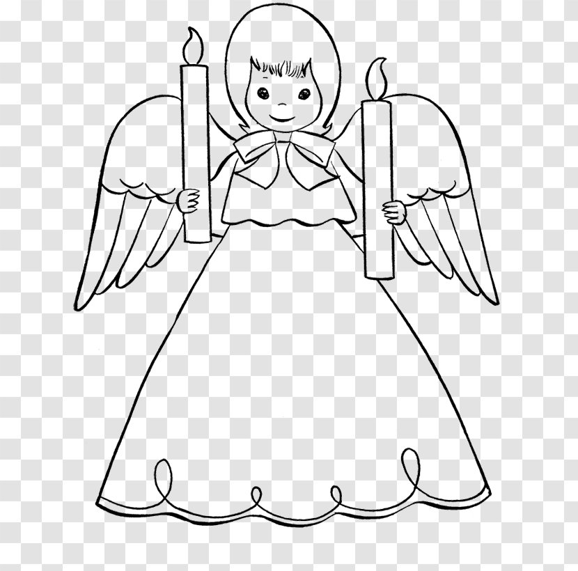 Coloring Book Gabriel Christmas Angel Drawing - Tree Transparent PNG