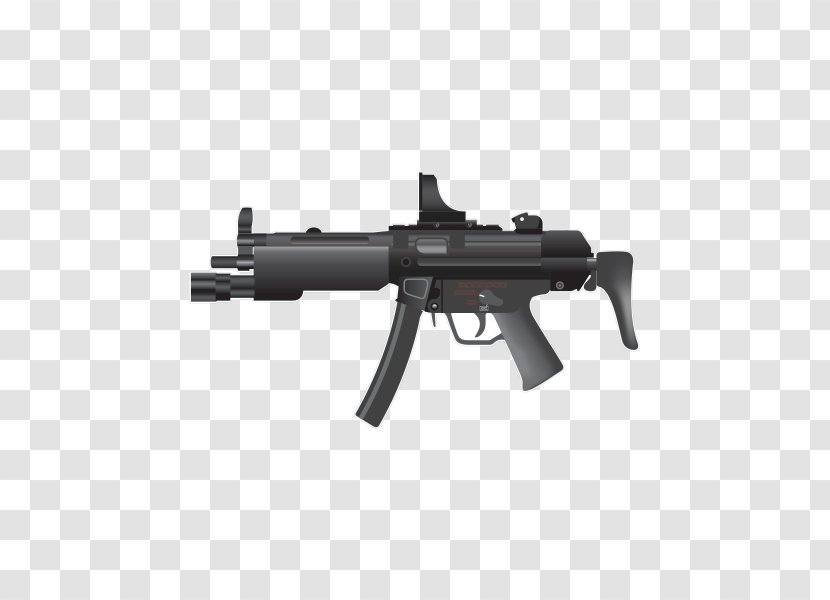Heckler & Koch MP5 Submachine Gun Airsoft Guns Firearm - Frame - Flower Transparent PNG