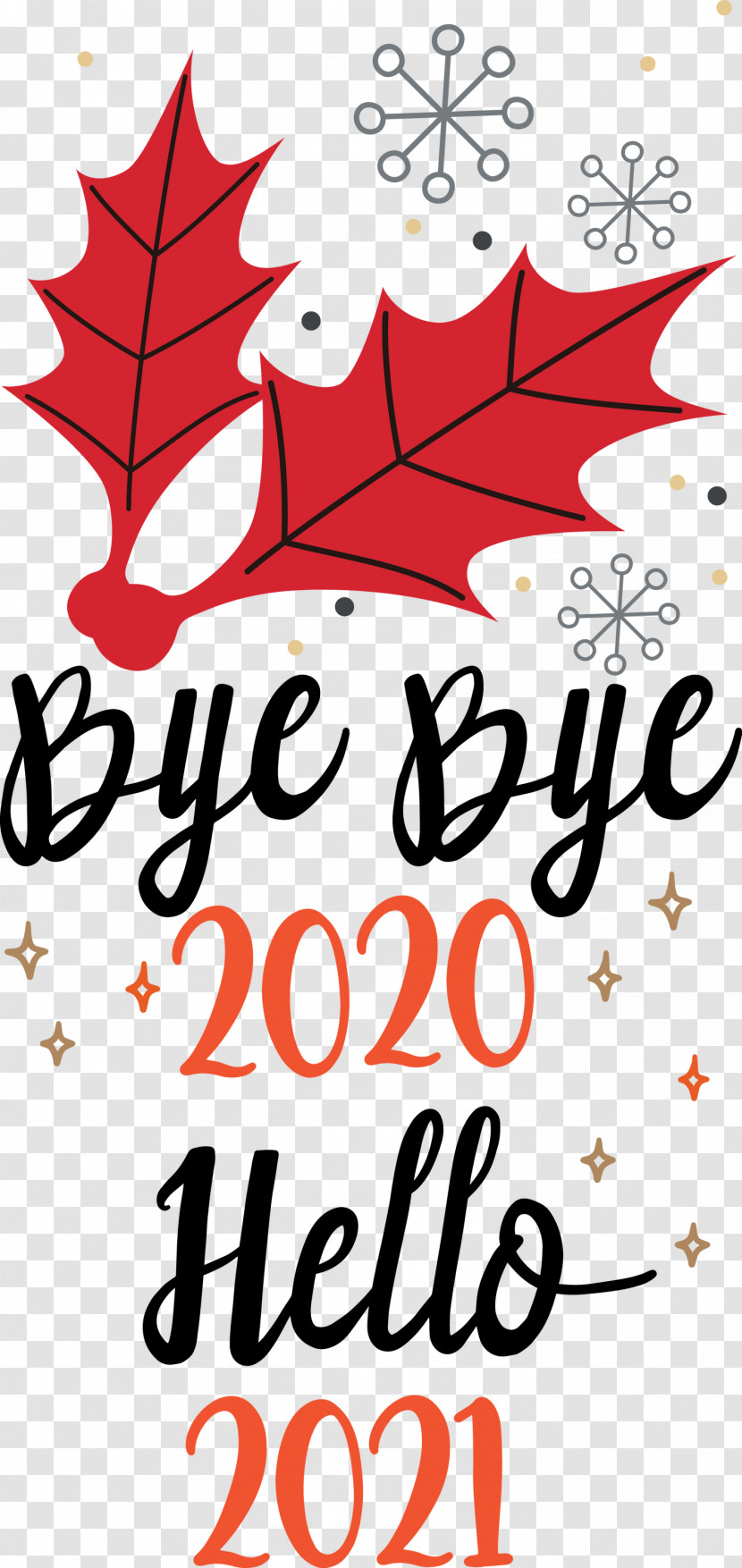 Hello 2021 Year Bye Bye 2020 Year Transparent PNG