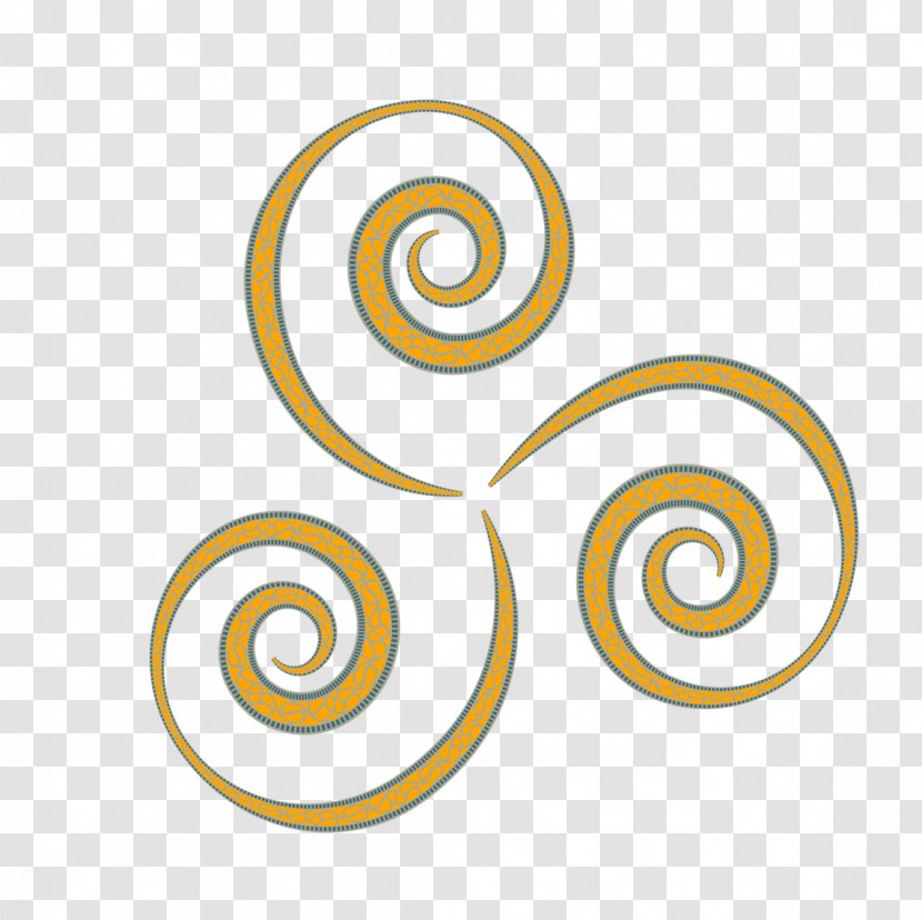 Circle Line Spiral Body Jewellery Font - Times Transparent PNG