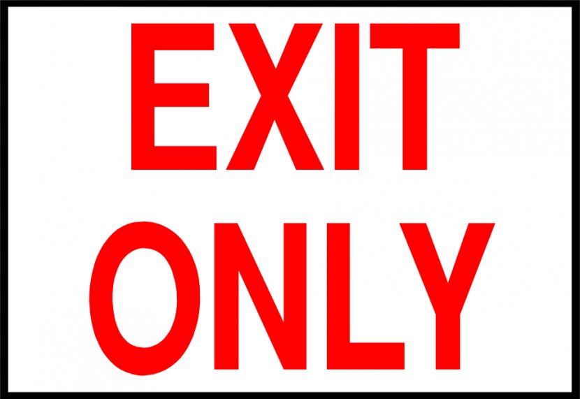 Exit Sign Emergency Clip Art - Logo - Clipart Transparent PNG