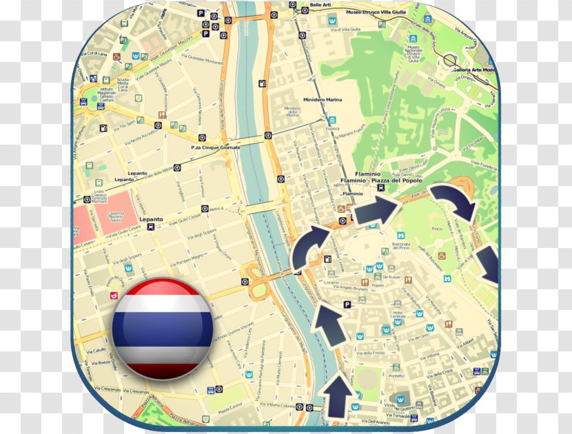 Road Map City - Indonesian Transparent PNG