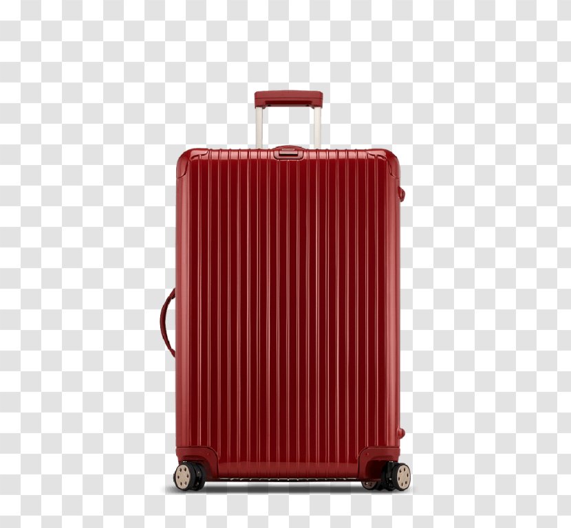 Hand Luggage Suitcase Rimowa Salsa Deluxe Multiwheel Baggage - Red Transparent PNG
