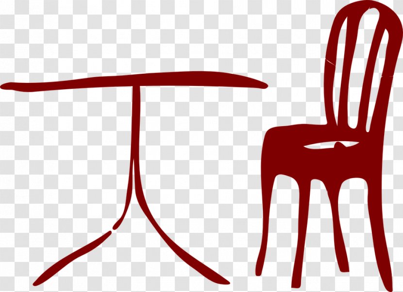 Table Chair Dining Room Clip Art - Cartoon Transparent PNG