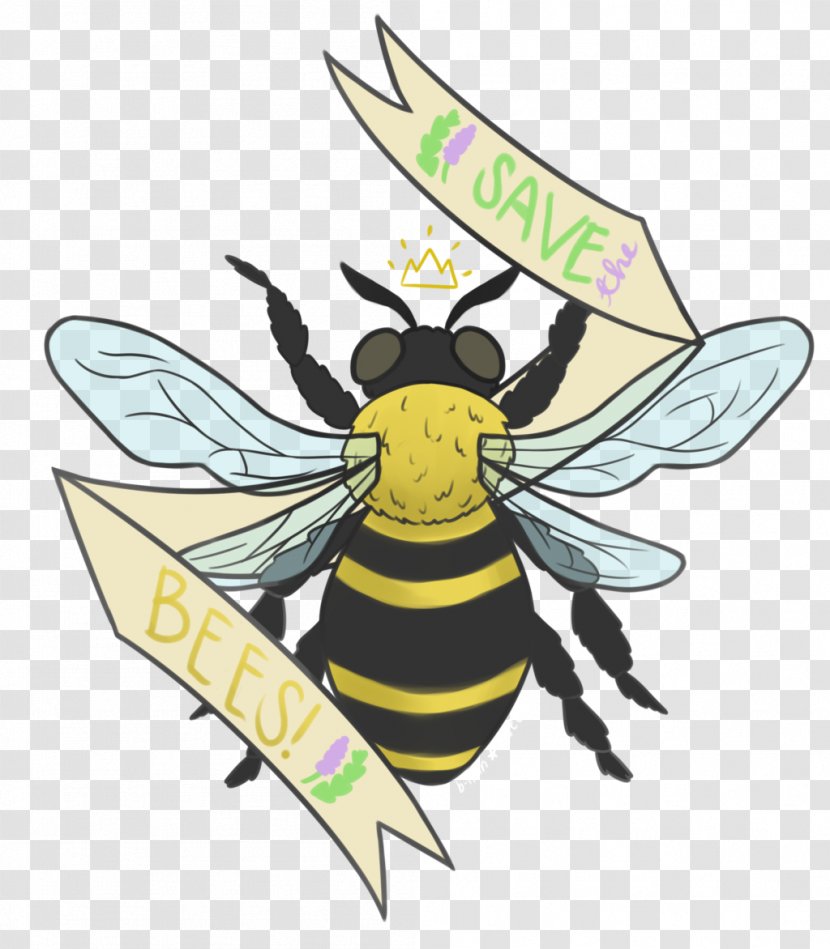 Honey Bee Character Clip Art Transparent PNG