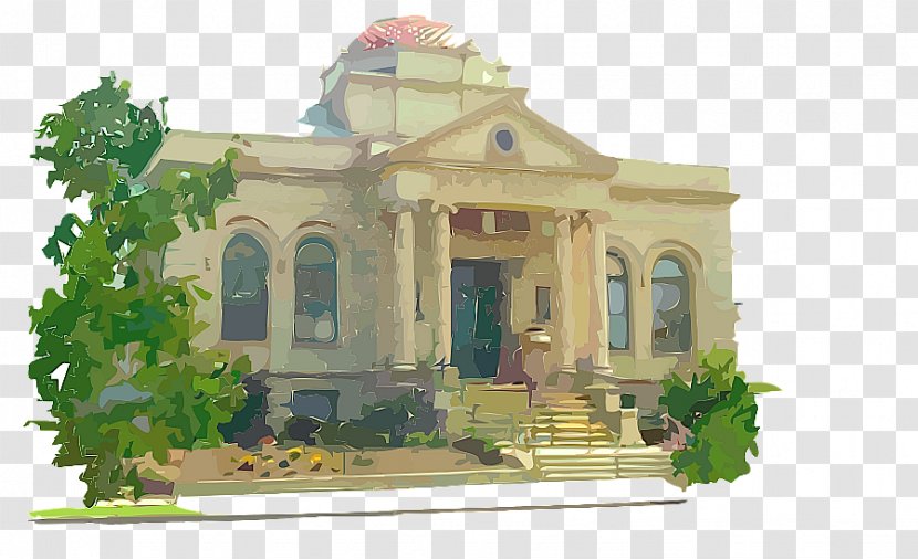 Clip Art Vector Graphics Carnegie Library Building Transparent PNG