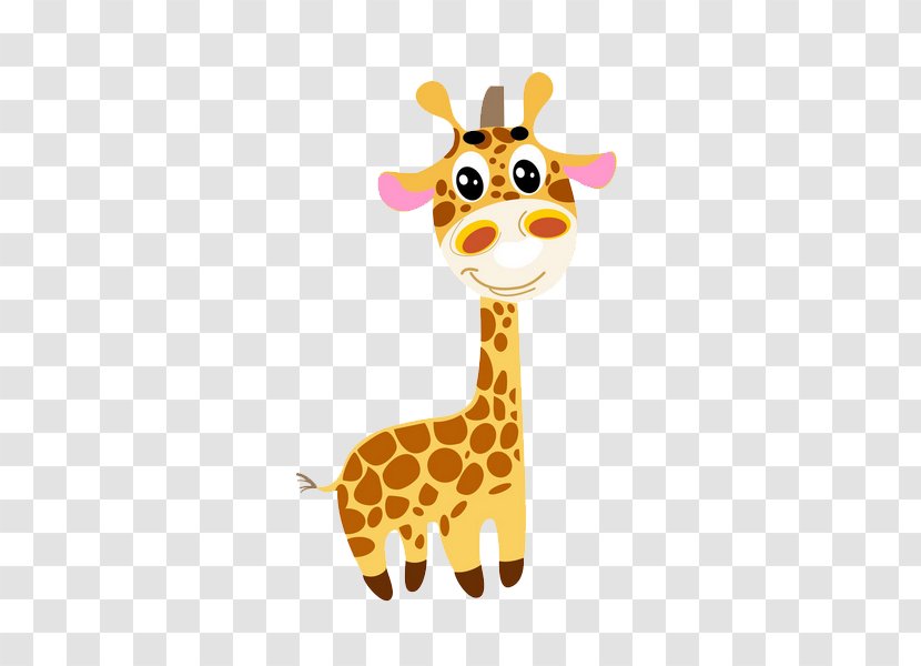 Giraffe Cartoon - Giraffidae Transparent PNG