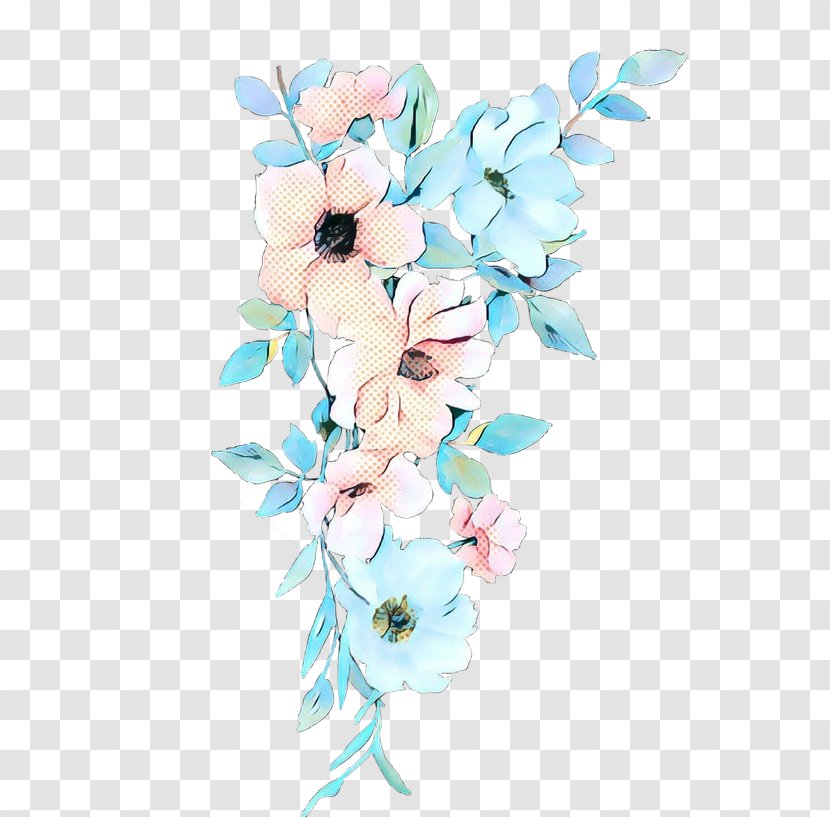 Blue Watercolor Flowers - Petal - Moth Orchid Magnolia Transparent PNG