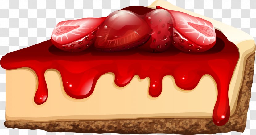 The Cheesecake Factory Cream Tart Clip Art - Strawberry - Vector Hand-painted Cheese Cake Transparent PNG